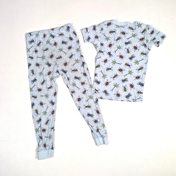 Vtg Carter's Pajamas Boys Sz 3T Blue Bugs Beetles 90s - Picture 2 of 5